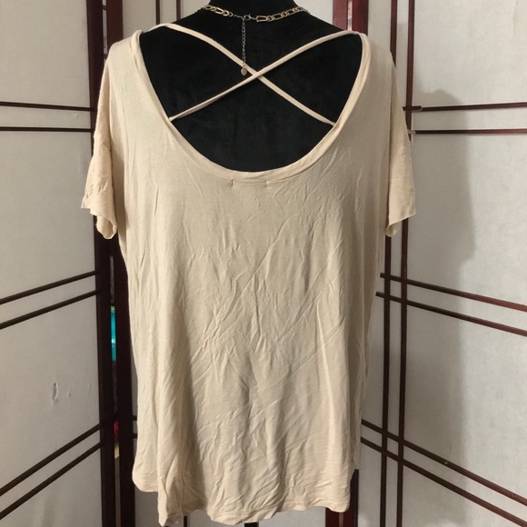 Nude PINK by VS OffShoulder Casual Blouse Sz Sm - Picture 2 of 9